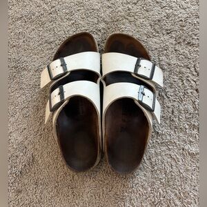 White Birkenstock Sandals